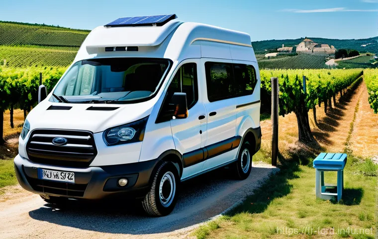 포드 트랜짓 캠핑카로의 개조 비용 - **The inviting and functional interior of a custom-built Ford Transit camper van, showcasing ingenio...
