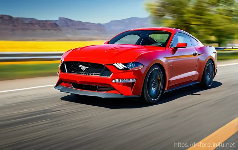 포드 머스탱 GT의 최신 옵션 - **Image Prompt 1: The Roaring Heart of Performance**
    A powerful, dynamic shot of the 2025 Ford M...