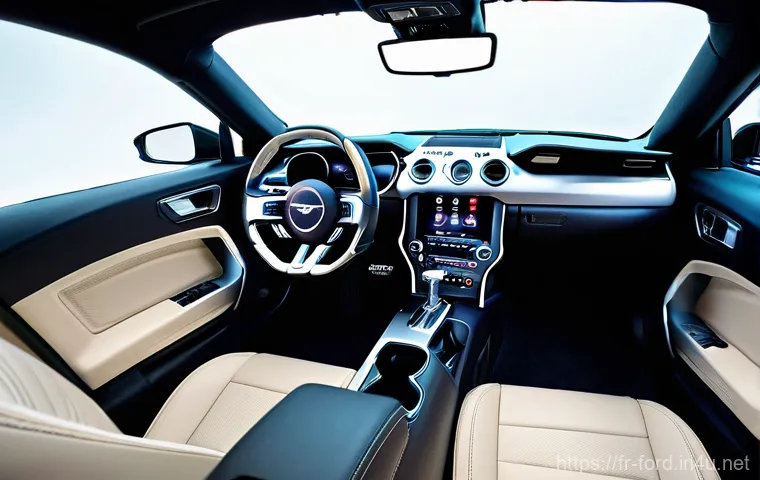 포드 머스탱 GT의 최신 옵션 - **Image Prompt 1: The Roaring Heart of Performance**
    A powerful, dynamic shot of the 2025 Ford M...