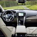 포드 익스플로러와 쉐보레 트래버스 비교 - A luxurious modern SUV interior showcasing the Ford Explorer&rsquo;s elegant cabin with high-quality mater...